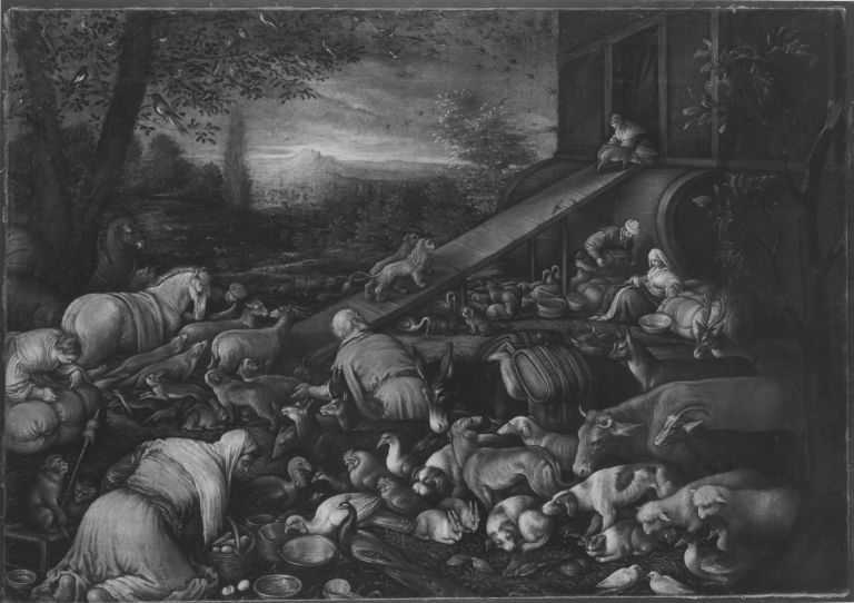 Jacopo Bassano, Der Einzug der Tiere in die Arche (Werkstattkopie)