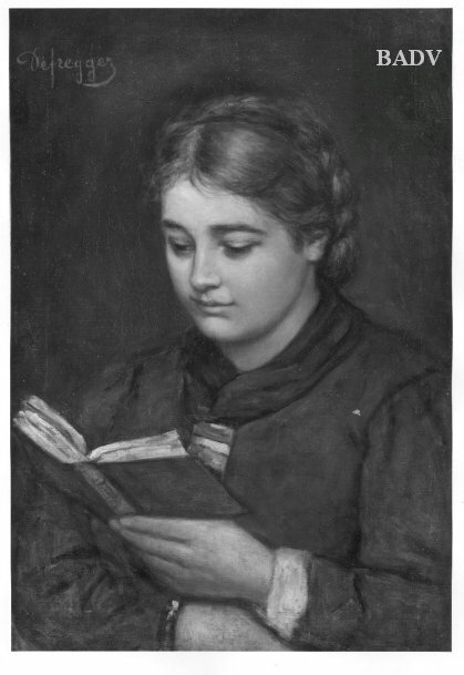 Franz Defregger, Girl reading