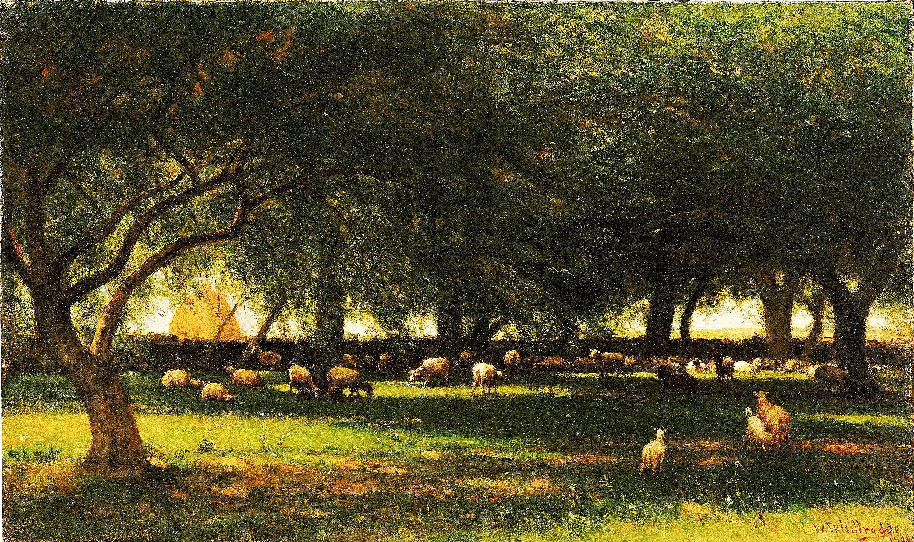 Worthington Whittredge, Noon in the Orchard