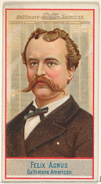 Allen & Ginter, Felix Agnus, Baltimore American, from the American Editors series (N1) for Allen & Ginter Cigarettes Brands
