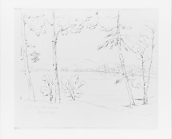 John William Casilear, Upper End, Lake George (from Sketchbook)