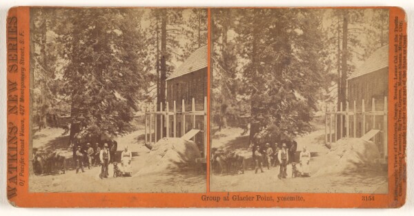 Carleton Watkins, Group at Glacier Point, Yosemite.