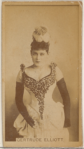 Allen & Ginter, Gertrude Elliott, from the Actors and Actresses series (N45, Type 8) for Virginia Brights Cigarettes