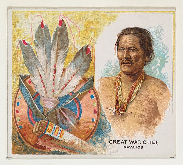 Allen & Ginter, Great War Chief, Navajos, from the American Indian Chiefs series (N36) for Allen & Ginter Cigarettes