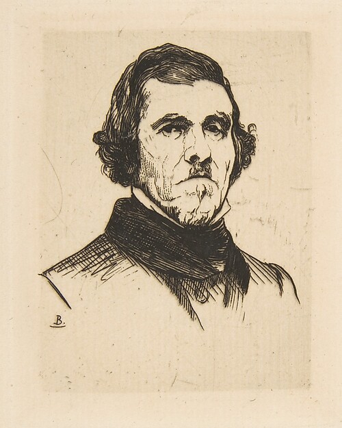 Félix Bracquemond, Portrait of Eugène Delacroix