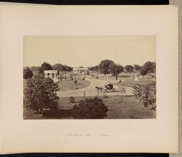 Samuel Bourne, Lucknow; A View in the Wingfield Park