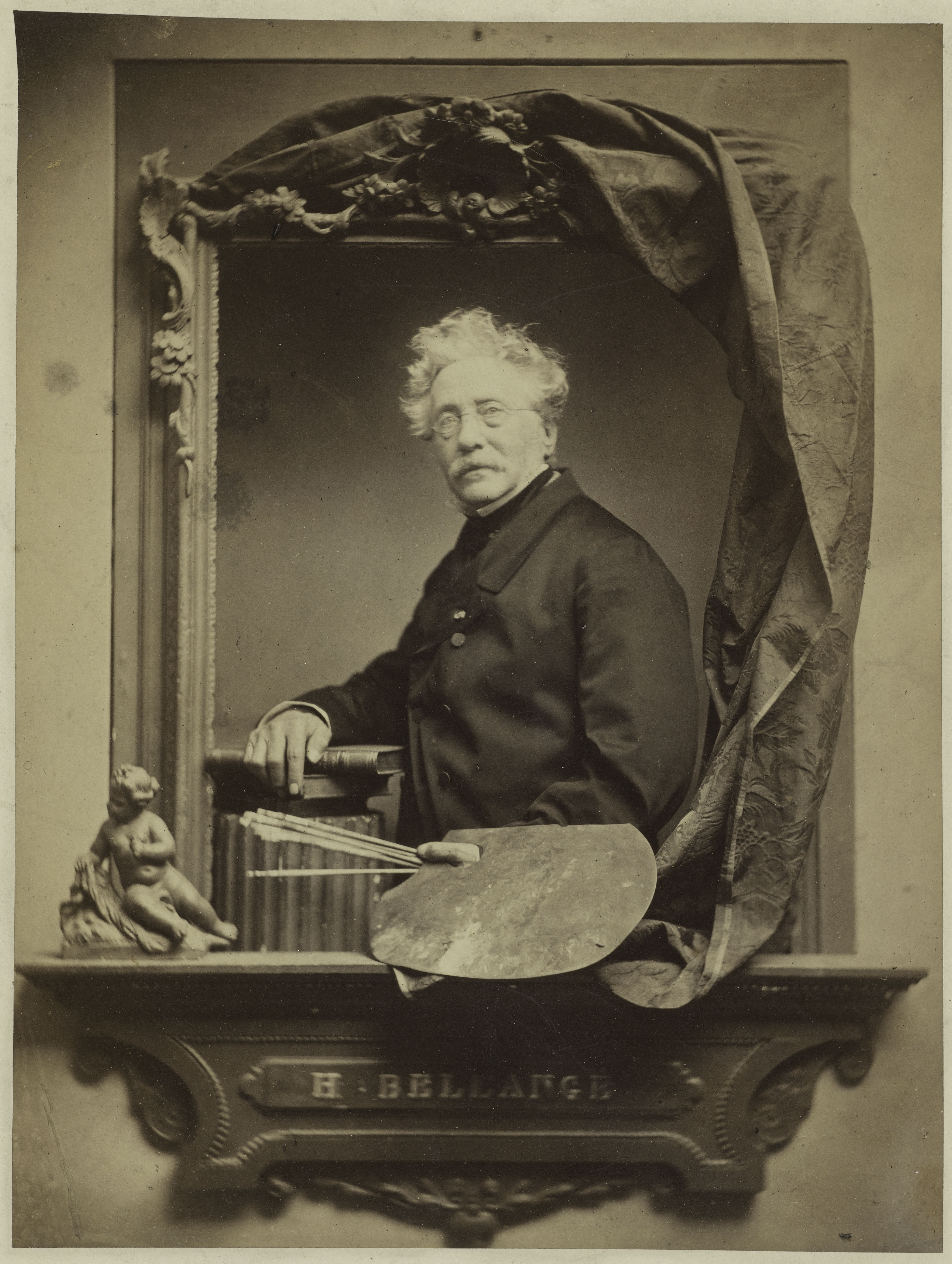Anonyme, Portrait de Joseph-Louis-Hippolyte Bellangé (1800-1866), peintre.