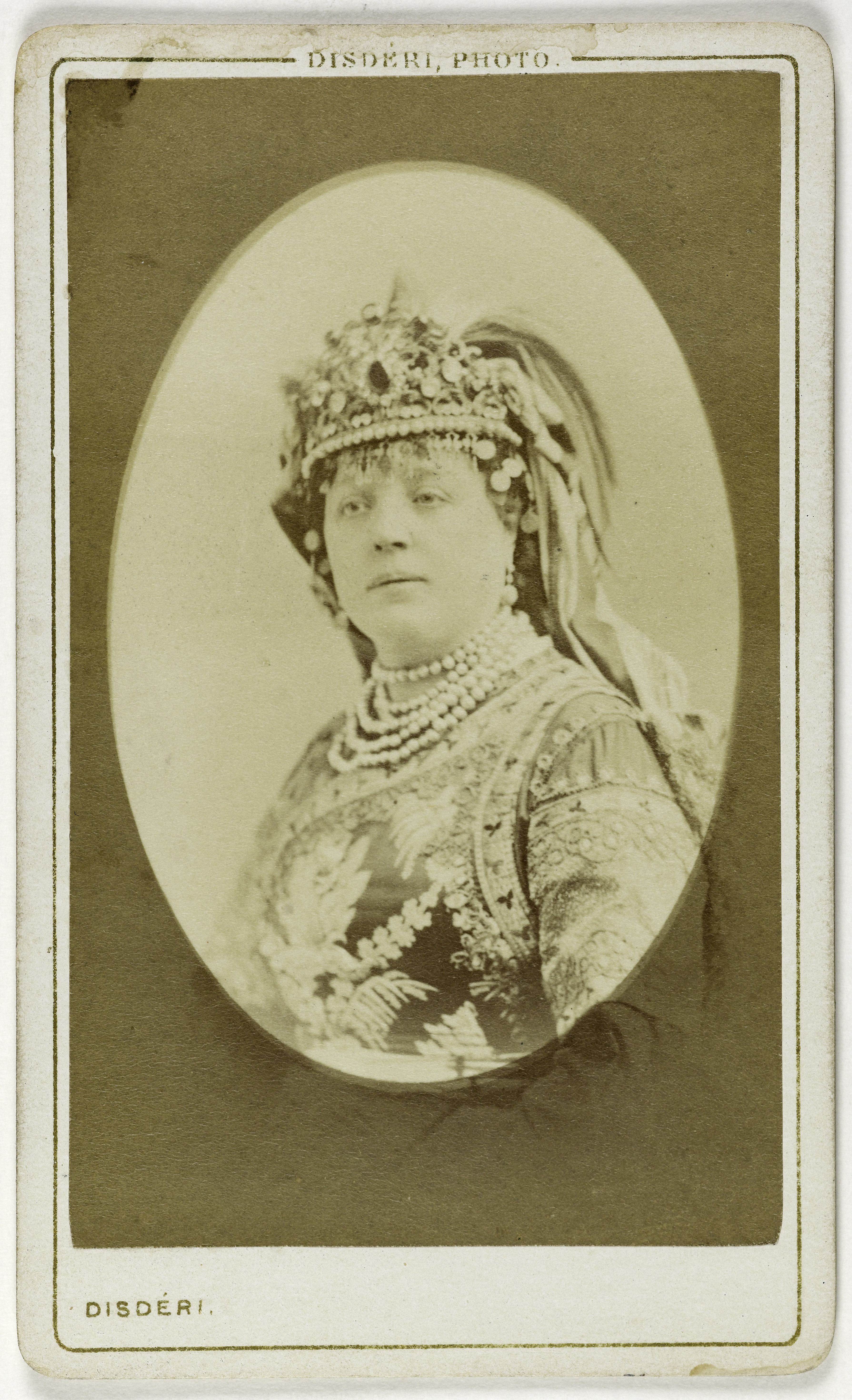 André-Adolphe-Eugène Disdéri, Portrait de Laurent Eudoxie, (actrice)