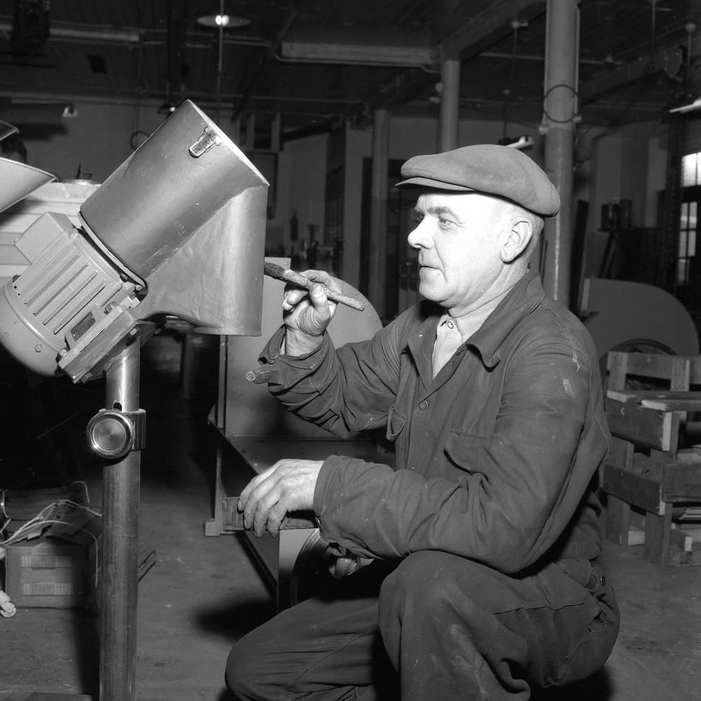 Örebro Kuriren, Fackföreningsledare, bildsidan. 25 februari 1955