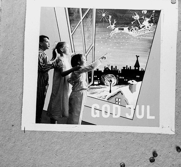 Knut Borg, Christmas card. Orders: Beijer.