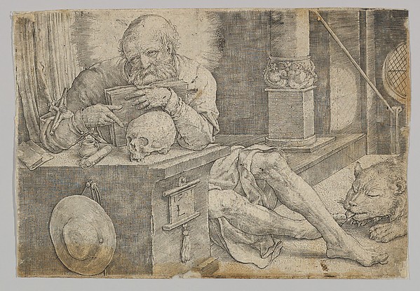 Lucas van Leyden, St. Jerome in his Study
