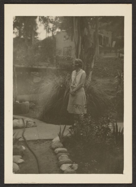 Louis Fleckenstein, [Woman in Garden]