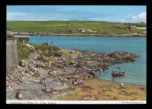 Hinde, John Wilfrid, Sunbathing at Kilkee, Co. Clare, Ireland
