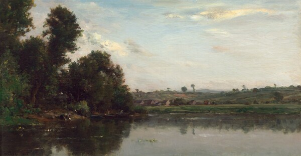 Charles-François Daubigny, Washerwomen at the Oise River near Valmondois