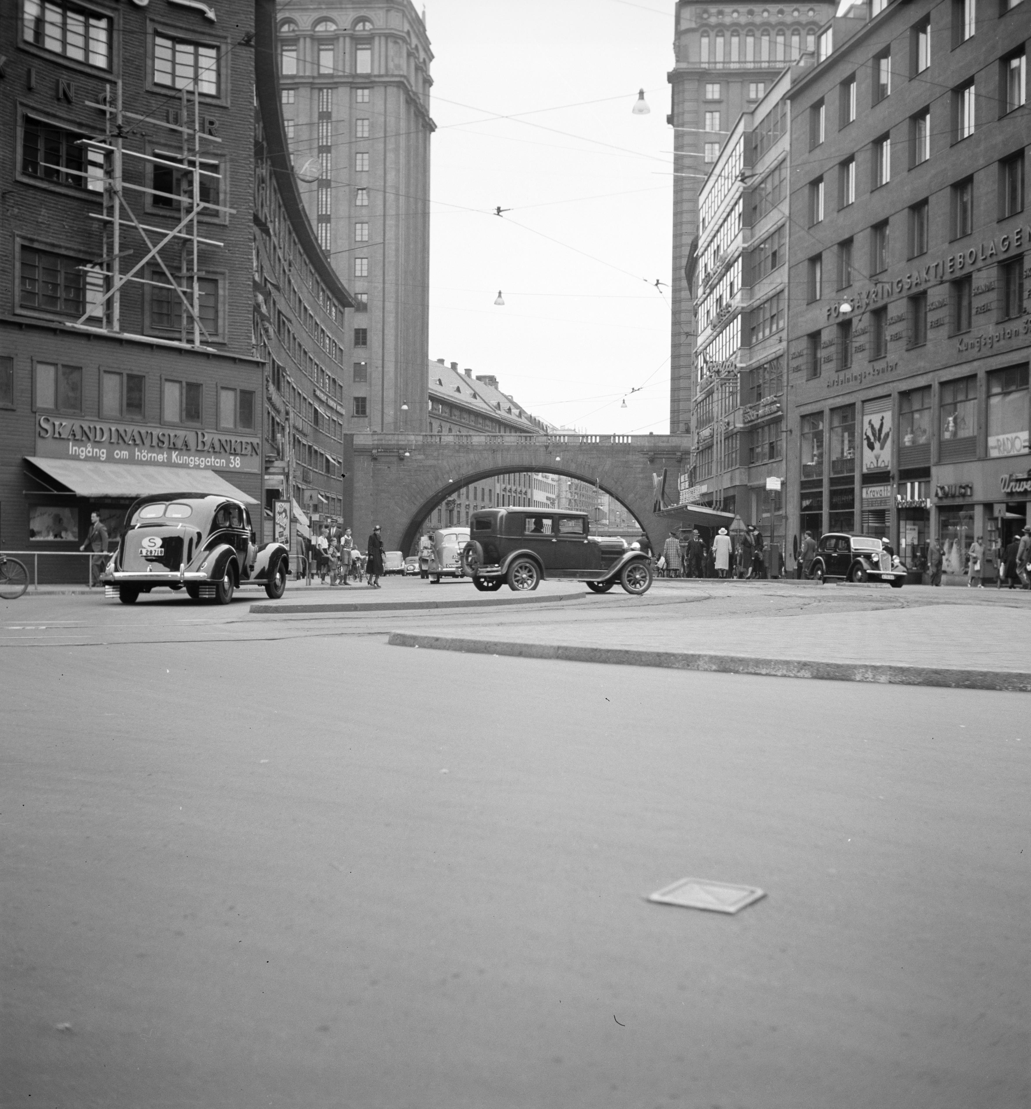 Mårten Sjöbeck, Stockholm, korsningen Sveavägen och Kungsgatan