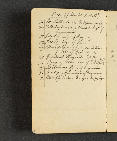 Johan Thomas Lundbye, "Poesi"