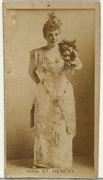 W. Duke, Sons & Co., Mrs. St. Henery, from the Actors and Actresses series (N145-8) issued by Duke Sons & Co. to promote Duke Cigarettes