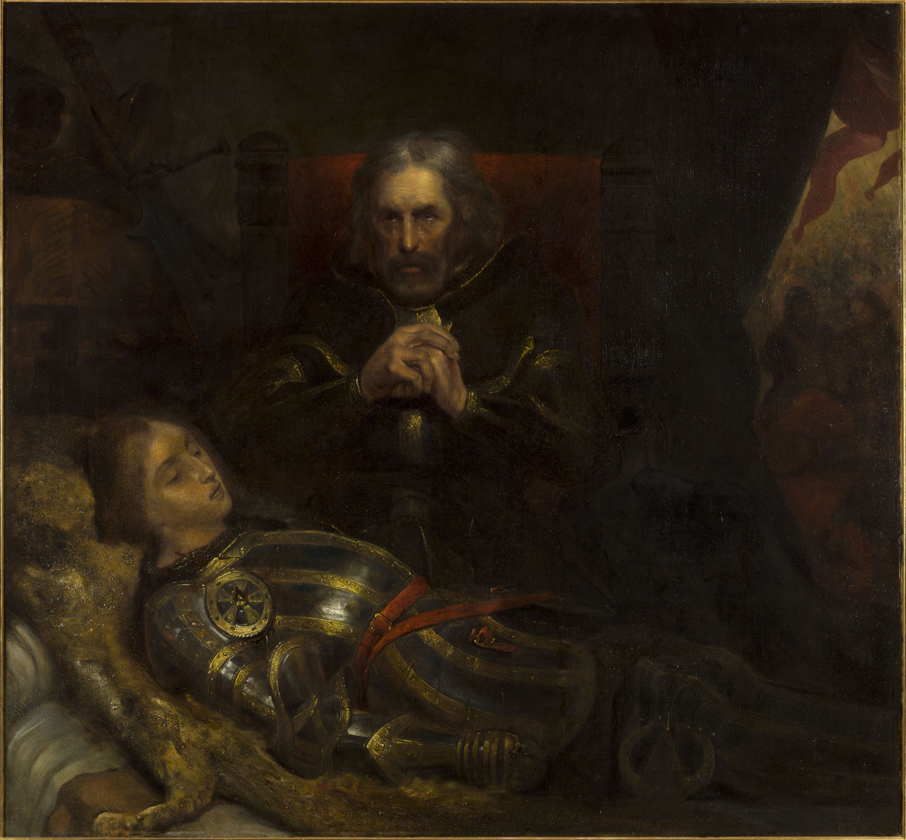 Ary Scheffer, Eberhard, comte de Wurtemberg, pleurant la mort de son fils, dit le Larmoyeur