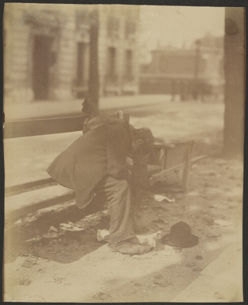Eugène Atget, [Seated Vagrant]