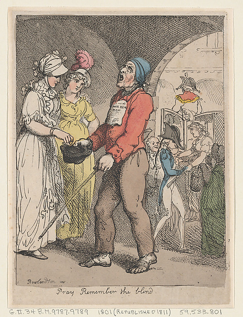 Thomas Rowlandson, Pray Remember the Blind