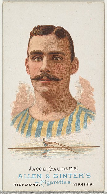 Allen & Ginter, Jacob Gaudaur, Oarsman, from World's Champions, Series 1 (N28) for Allen & Ginter Cigarettes