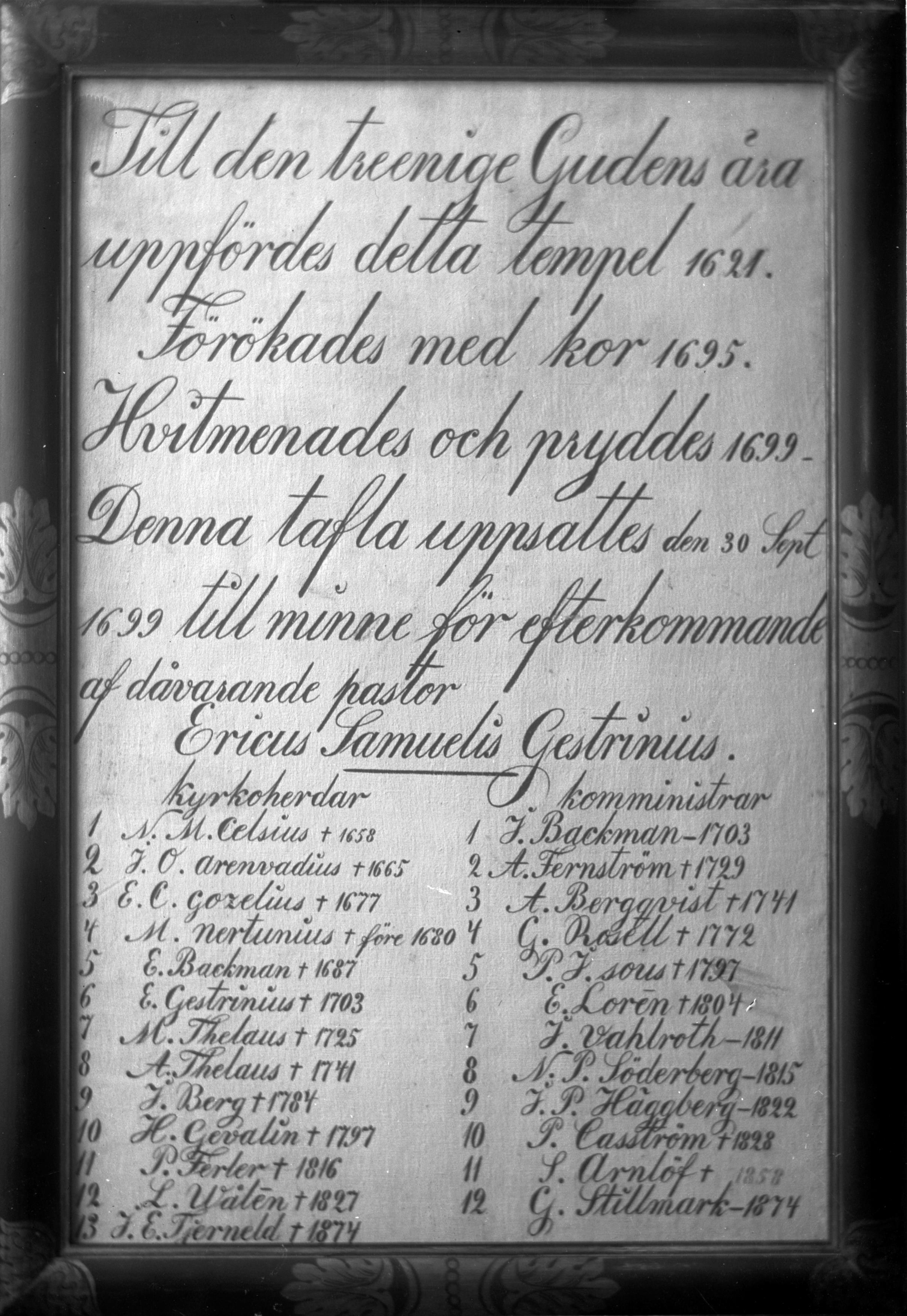 Oscar Svensson, Ovanåkers kyrka