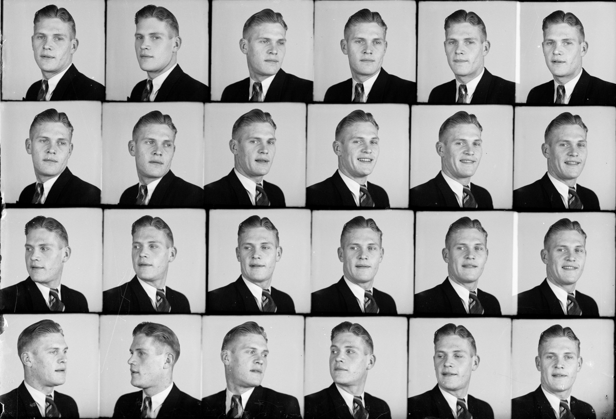 Skötsner-Edhlund, Ateljéporträtt - man, Östhammar, Uppland