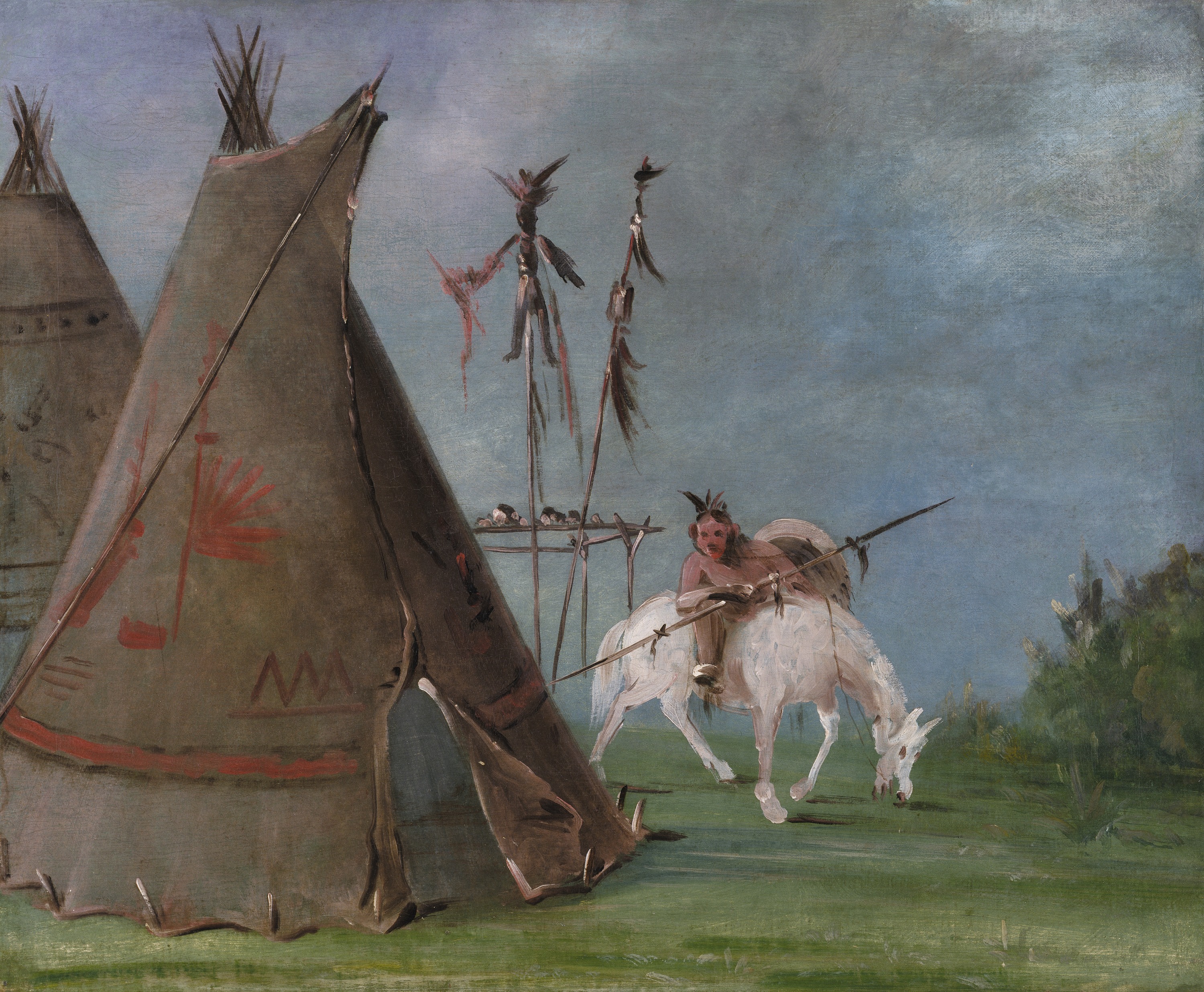 George Catlin, Comanche Lodge of Buffalo Skins