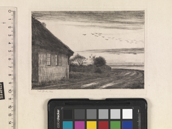 Carl Bloch, Aftenlandskab fra Hellebæk