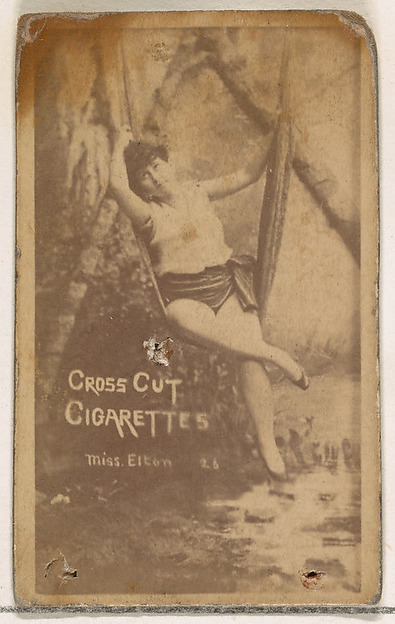 W. Duke, Sons & Co., Card Number 26, Miss Elton, from the Actors and Actresses series (N145-1) issued by Duke Sons & Co. to promote Cross Cut Cigarettes