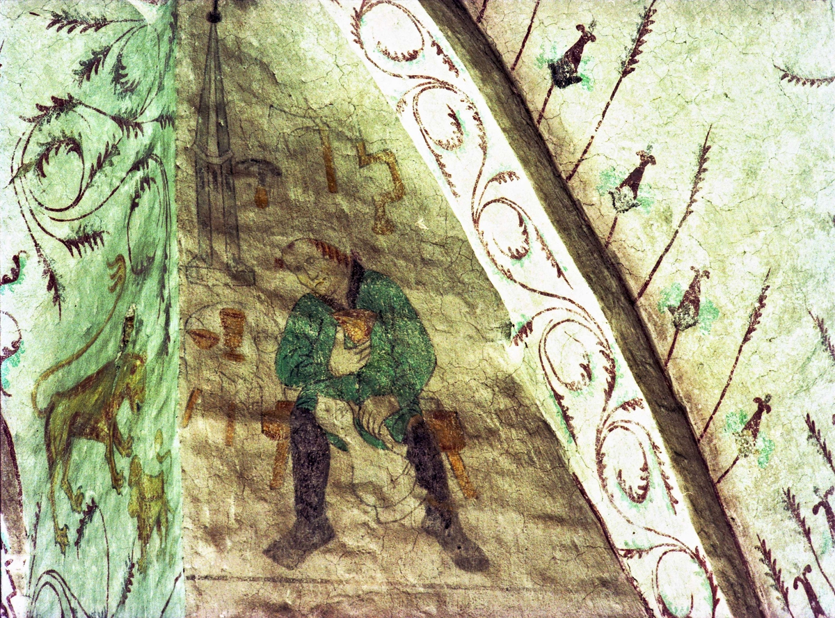 Tommy Arvidson, Overseas - lime painting in Vendels Church, Uppland 1994