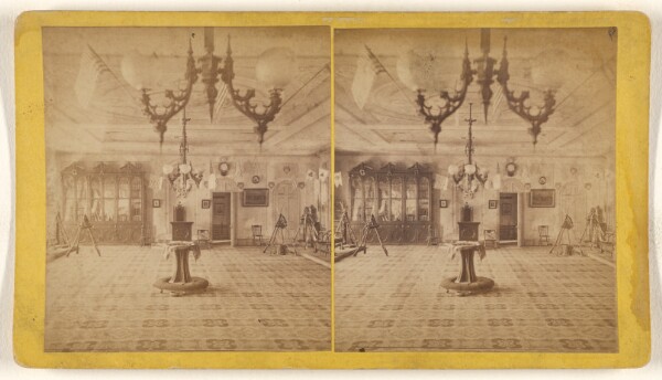 Unknown, [Interior of a Grand Army of the Republic building]
