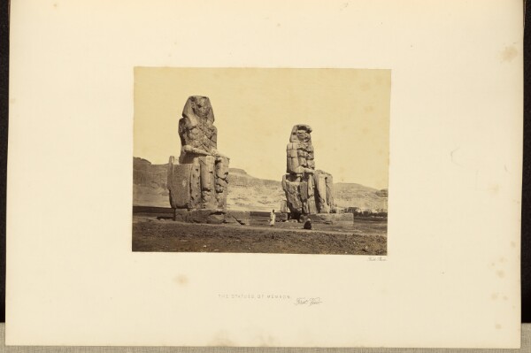 Francis Frith, The Statues of Memnon, First View