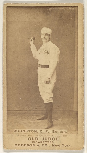 Goodwin & Company, Johnston, Center Field, Boston, from the Old Judge series (N172) for Old Judge Cigarettes