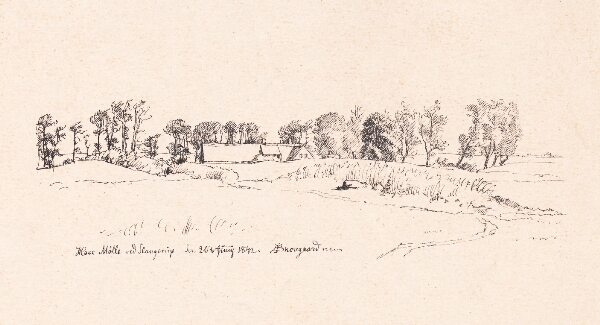 P.C. Skovgaard, Have Mølle ved Slangerup den 20. juni 1842