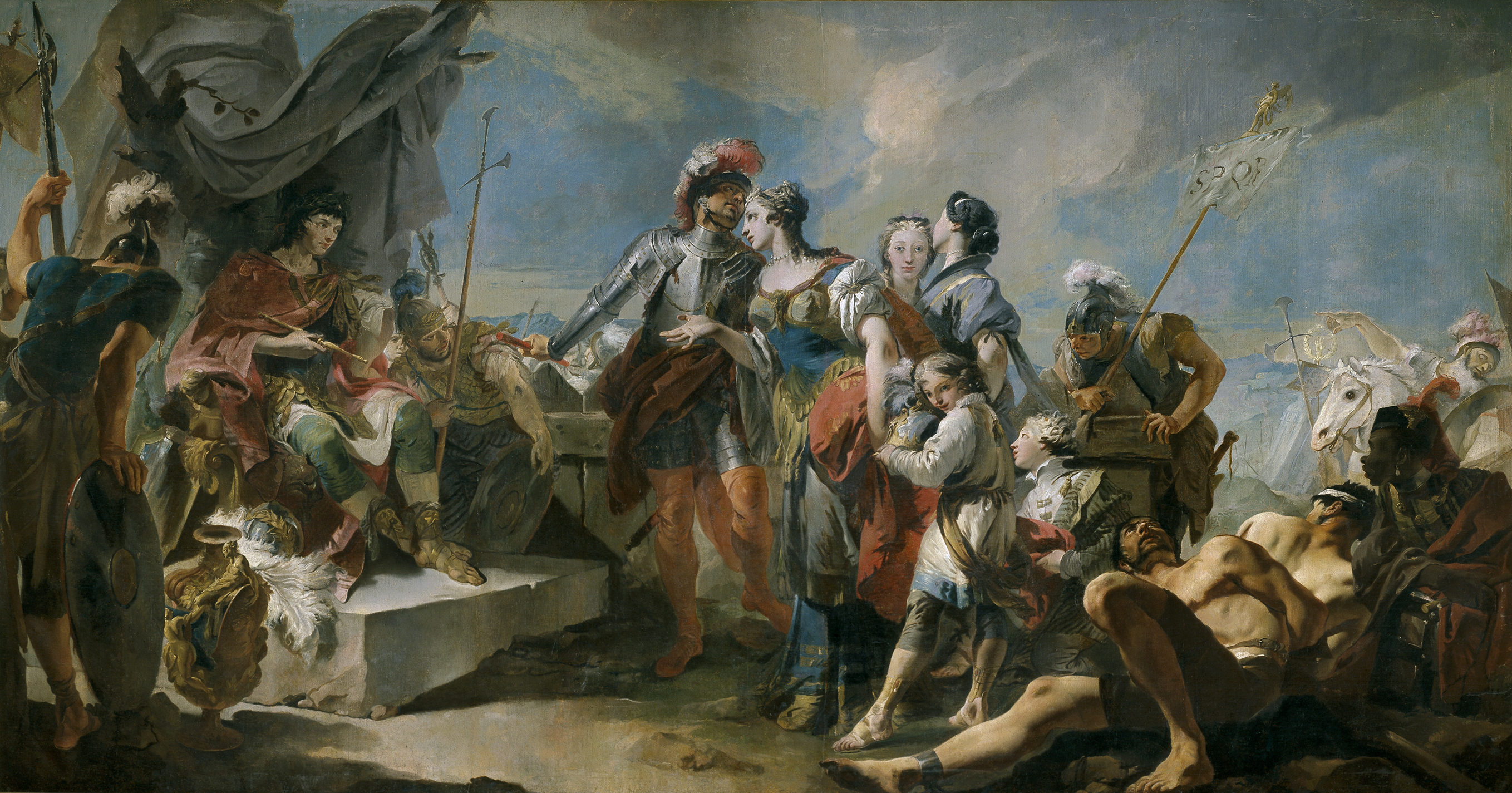 Giovanni Battista Tiepolo, Queen Zenobia before the Emperor Aurelian