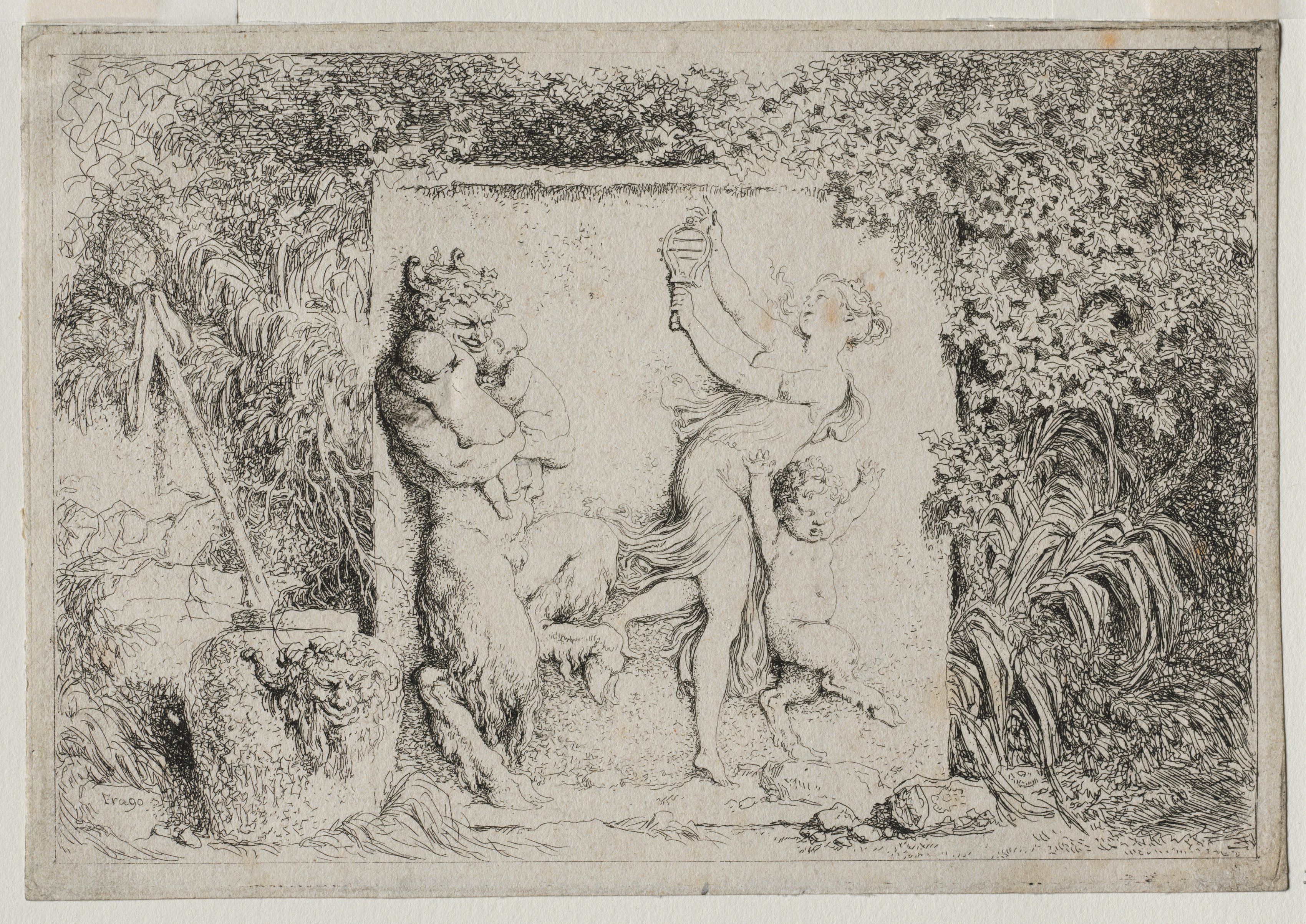 Jean-Honoré Fragonard, Bacchanales: The Satyr's Dance