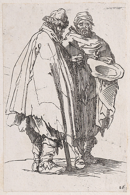 Anonymous, Reverse Copy of L'Aveugle et son Compagnon (The Blind Man and his Companion), from Les Gueux suite appelée aussi Les Mendiants, Les Baroni, ou Les Barons (The Beggars, also called the Barons)