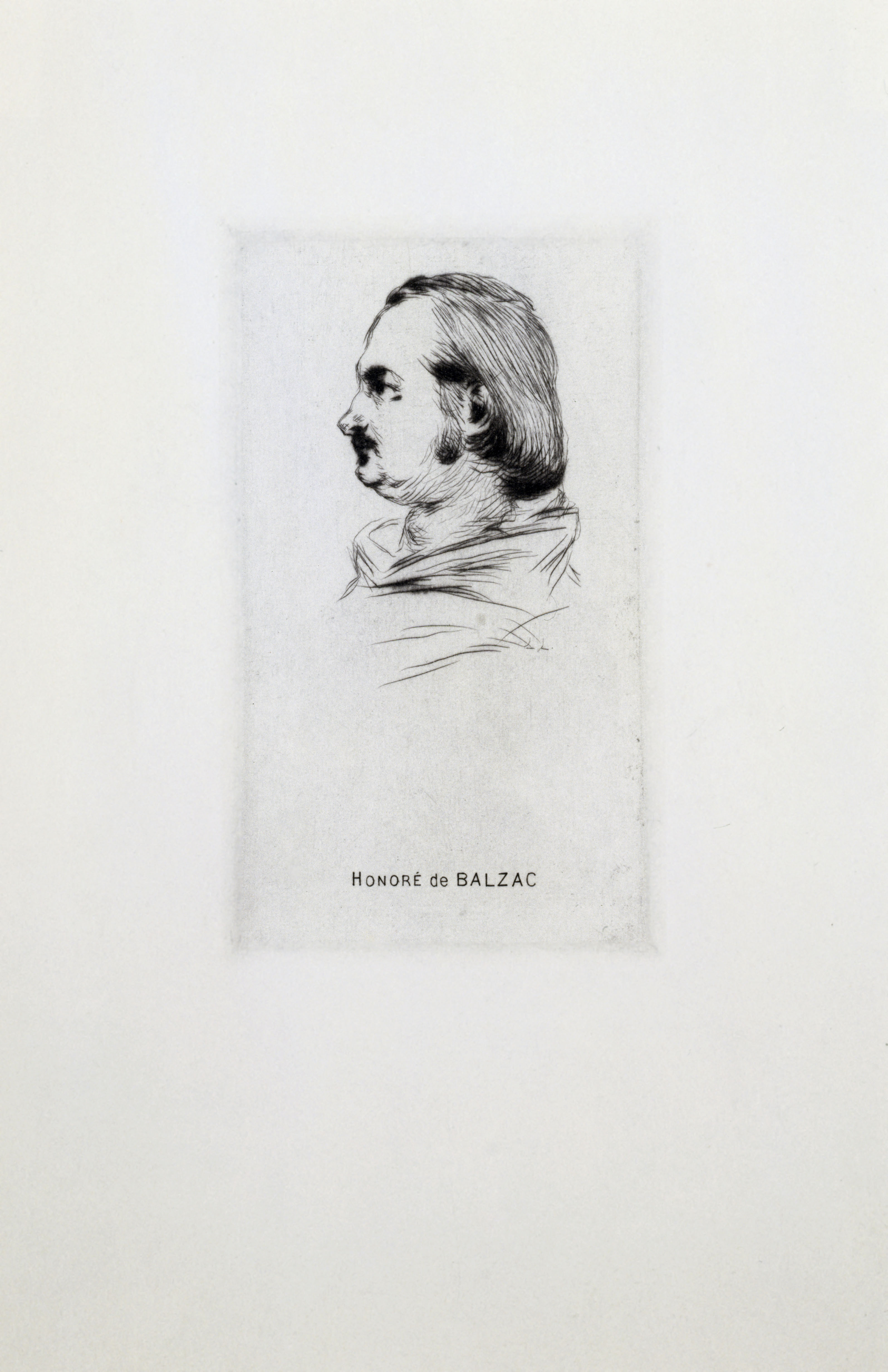 Anonyme, Portrait d'Honoré de Balzac