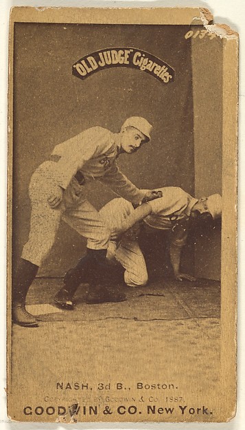 Goodwin & Company, Nash, 3rd Base, Boston, from the Old Judge series (N172) for Old Judge Cigarettes