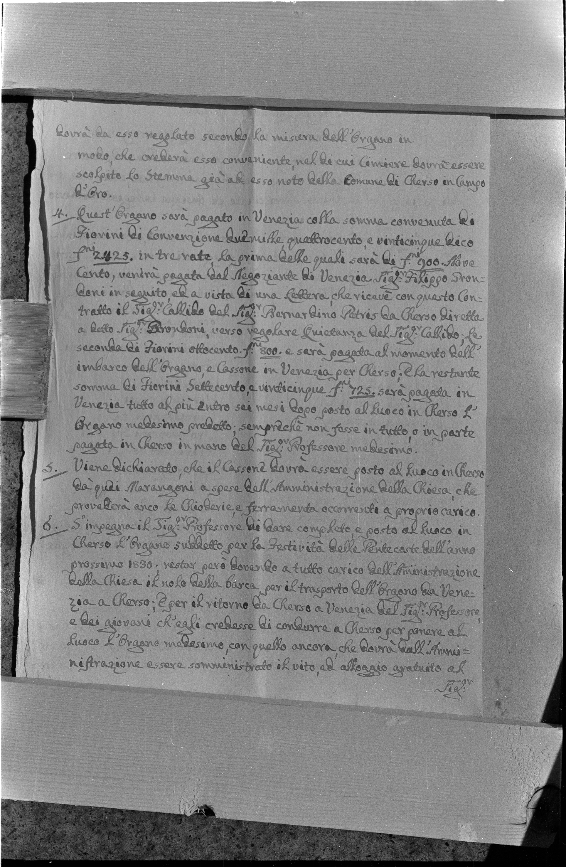 Ermin Armano, Cres (Mali Lošinj) - Arhiv katedrale - Prepiska s A. Callidom