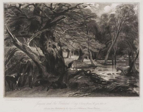 Constable, John RA, Jaques and the Wounded Stag, Scene from "As you like it."