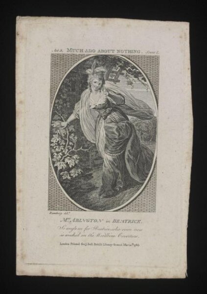 Johann Heinrich Ramberg, Mrs. Abington as Beatrice