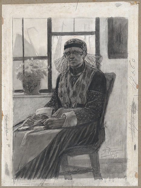 Félicien Rops, The Lace-Maker
