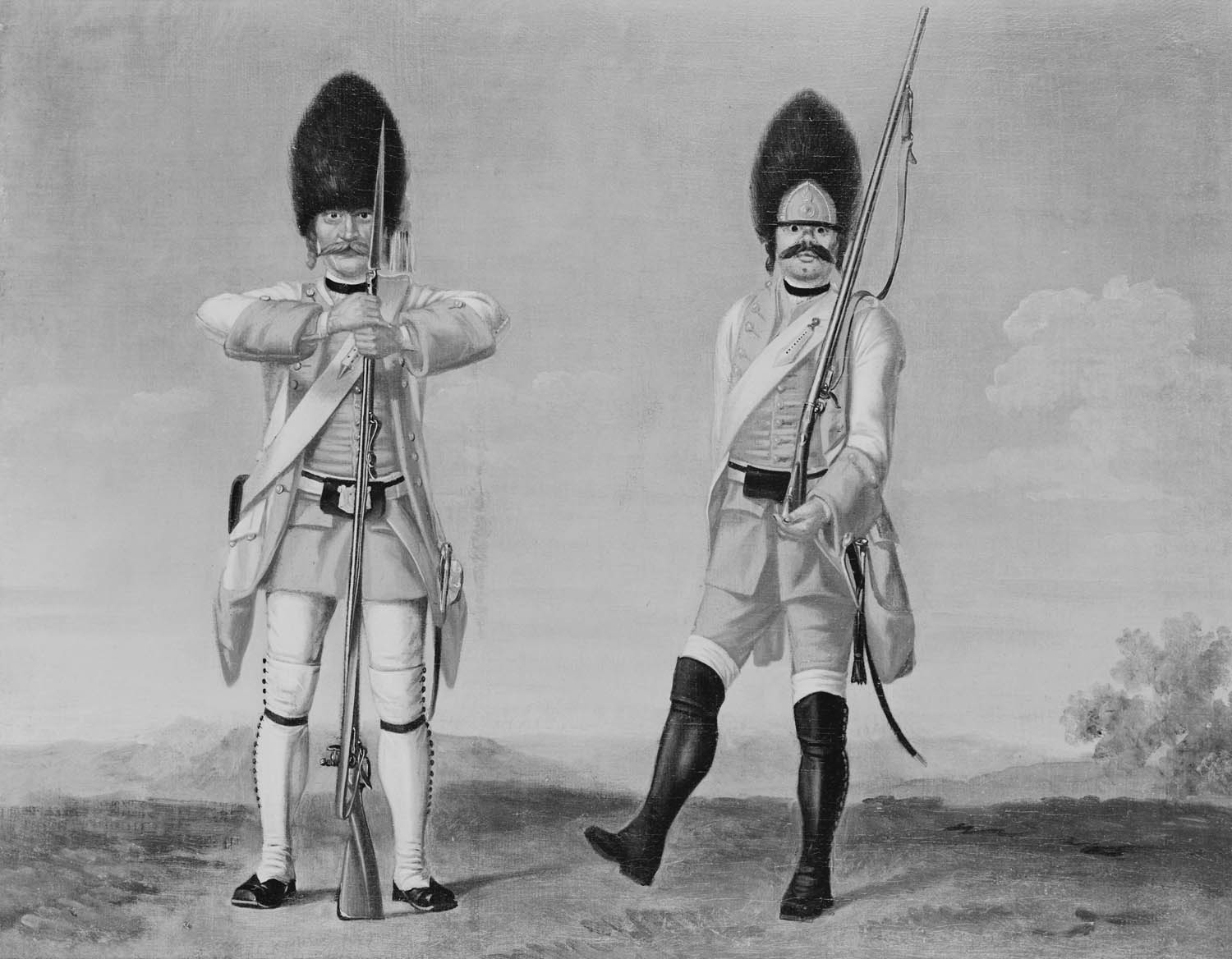 David Morier, Grenadiers, Infantry Regiments "Lothingren" and "Arberg"