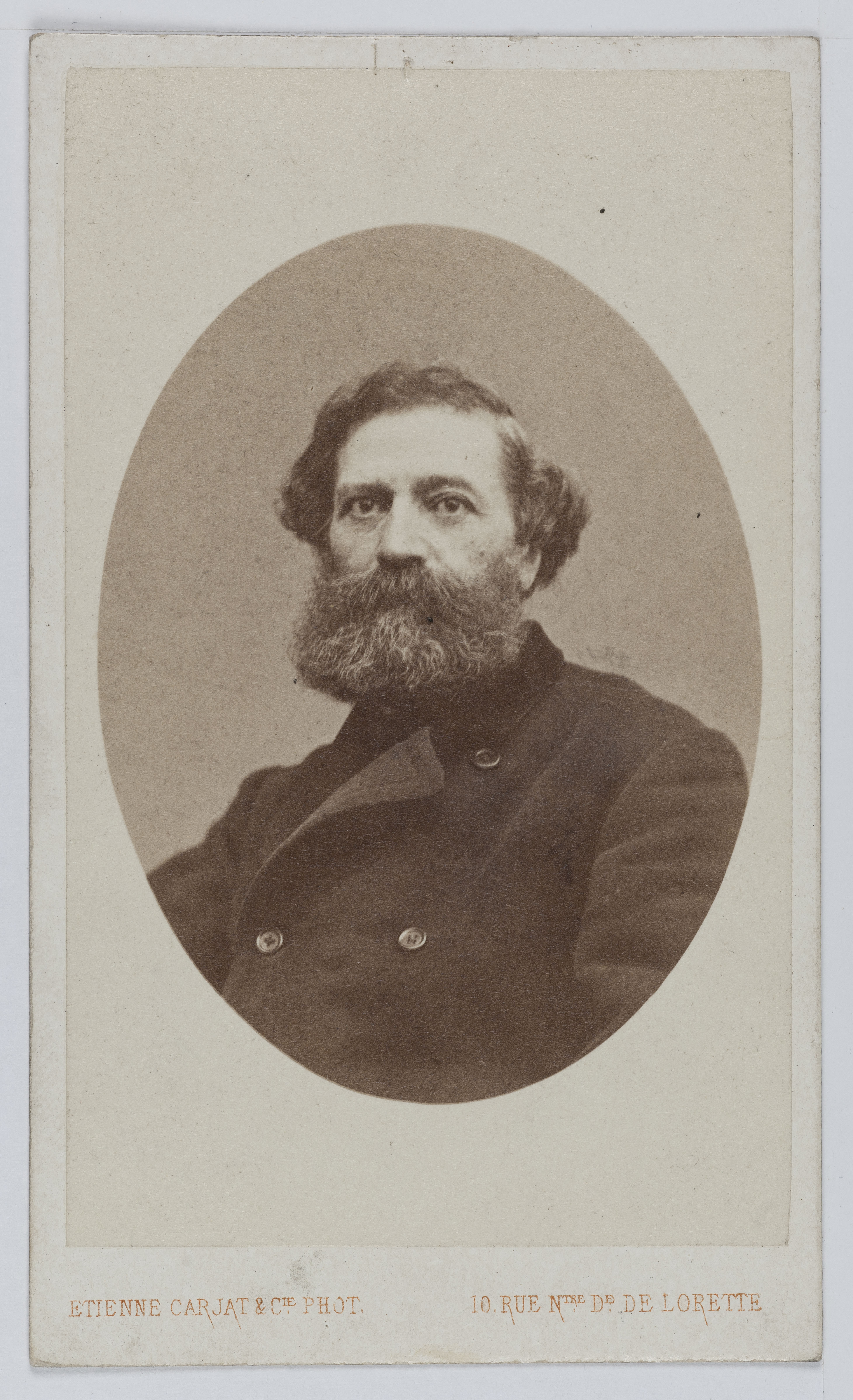 Carjat & Cie, Portrait de Félix Pyat (1810-1889), avocat, écrivain, député, journaliste et membre de la Commune en 1871.