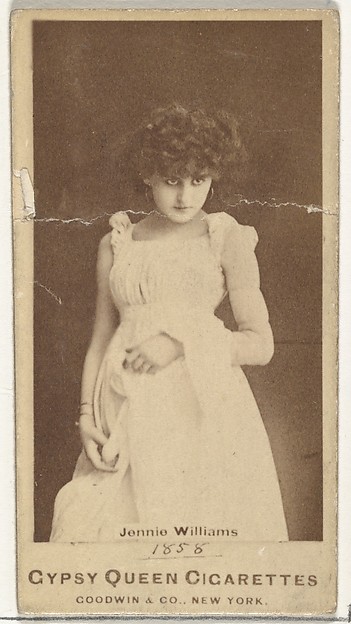 Goodwin & Company, Jennie Williams, from the Actors and Actresses series (N171) for Gypsy Queen Cigarettes