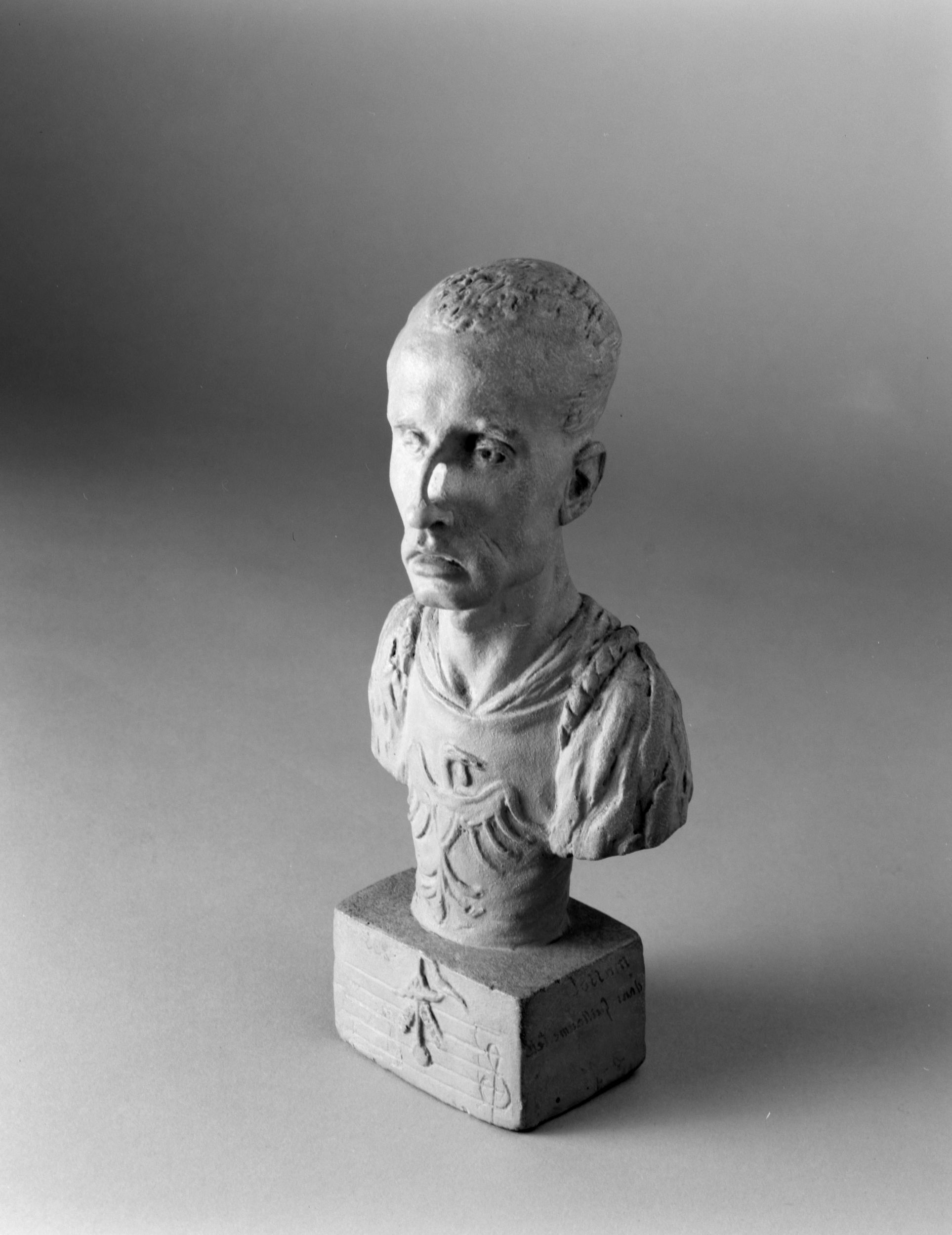 Jean Pierre Dantan, Portrait-charge d'Eugène Massol (1802-1887), chanteur lyrique. Rôle de "Rodolphe" dans "Guillaume Tell"