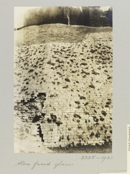 K.A.C. Creswell, Stone faced glacis in Citadel, Aleppo