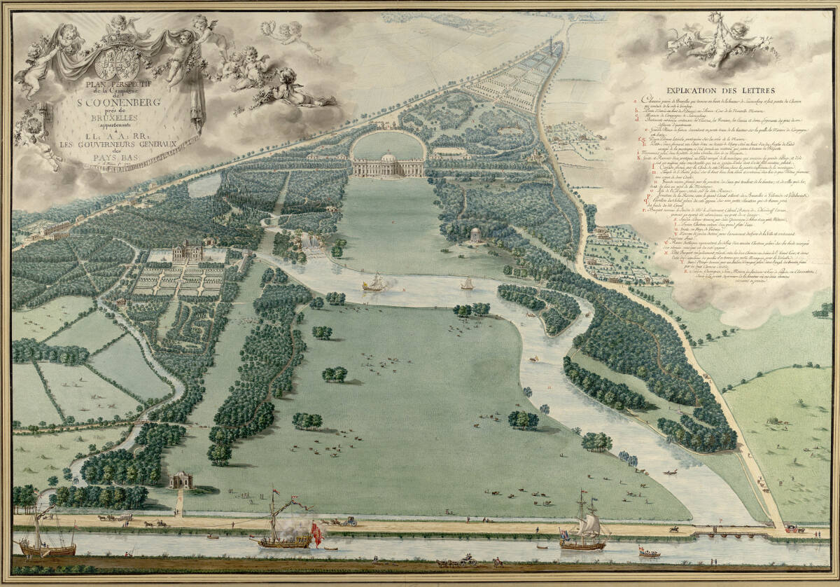 FrançoisLefèbvre, Perspektivplan von Schoonenberg (Laeken), 1787